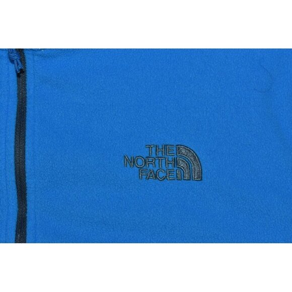 The North Face Classic Men's Sweatshirt Size L Blue Pullover Half Zip Fleece - Picture 3 of 12